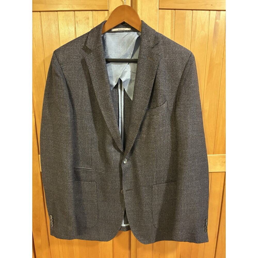 CARL GROSS Black Line Men's 40R LORO PIANA Linen Tweed Sport Blazer Excellent
